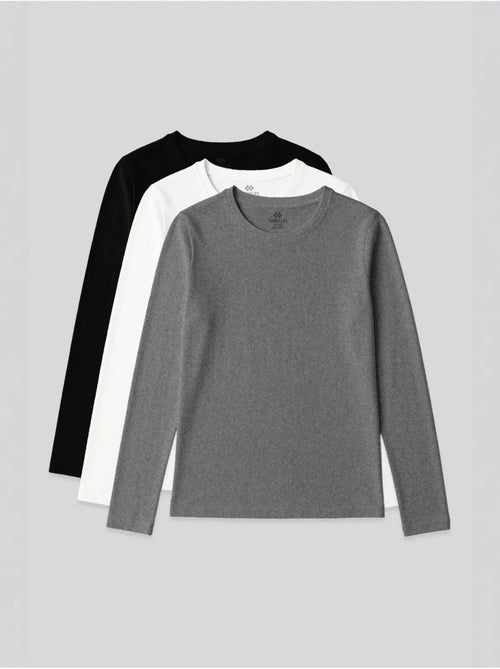 Dames t-shirt met lange mouwen en ronde hals tommy - Kiabi Dames t-shirt met lange mouwen en ronde hals tommy - Kiabi