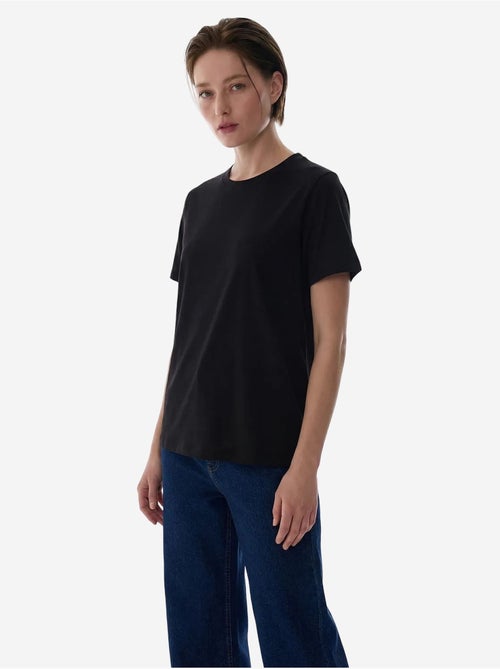 Dames t-shirt met ronde hals penti - Kiabi