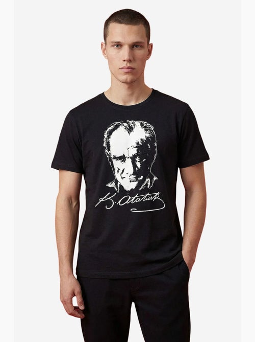 Dames t-shirt van katoen en elastaan tommy - Kiabi