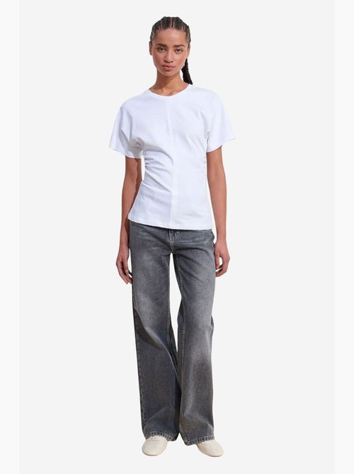 Dames t-shirt van katoen met ronde hals dilvin - Kiabi