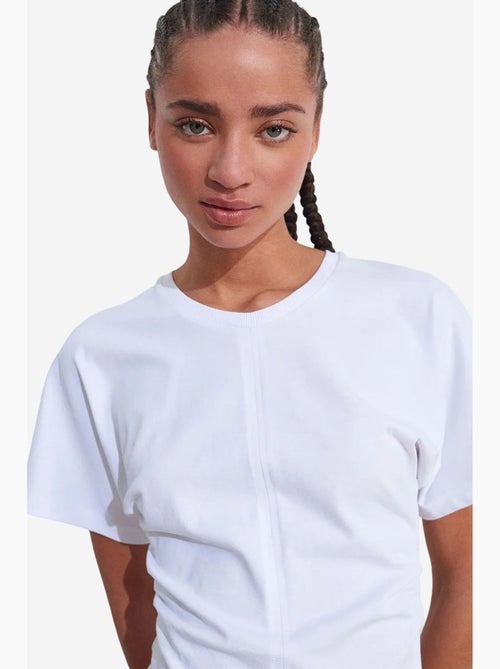 Dames t-shirt van katoen met ronde hals dilvin - Kiabi