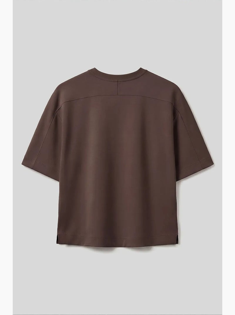 Dames t-shirt van viscosemix tommy Bruin - Kiabi