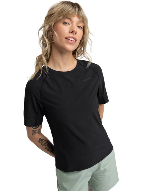 Dames technisch fietsshirt met korte mouwen bikepacking - Kiabi