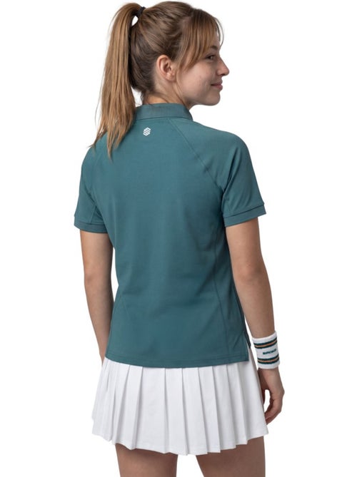 Dames technische tennispolo met halve rits - Kiabi