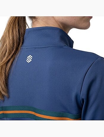 Dames tennissweatshirt met halve rits