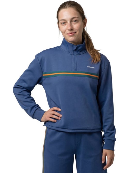 Dames tennissweatshirt met halve rits - Kiabi