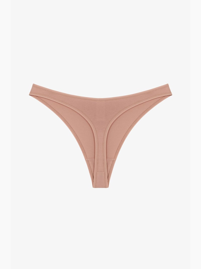 Dames terra tanga penti Bordeauxrood - Kiabi