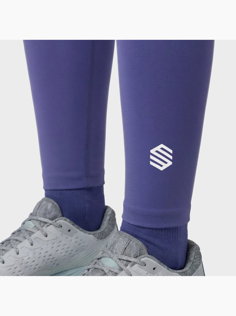 Dames trailrunning legging Blauw - Kiabi