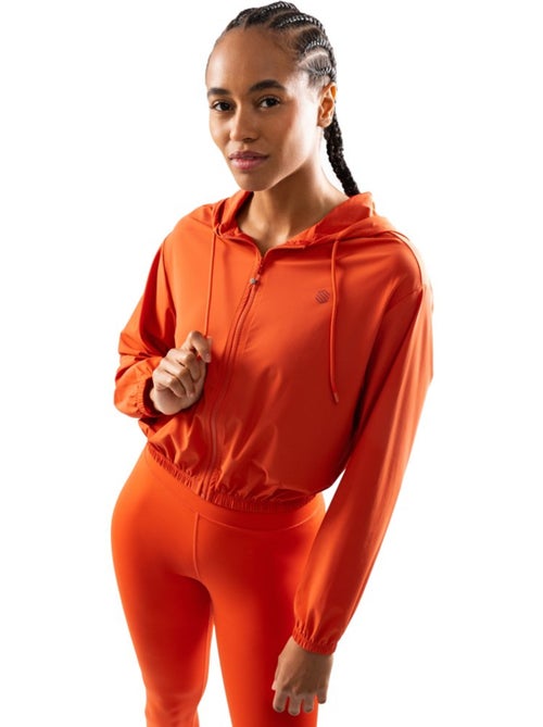 Dames ultralicht cropped sportief windjack - Kiabi