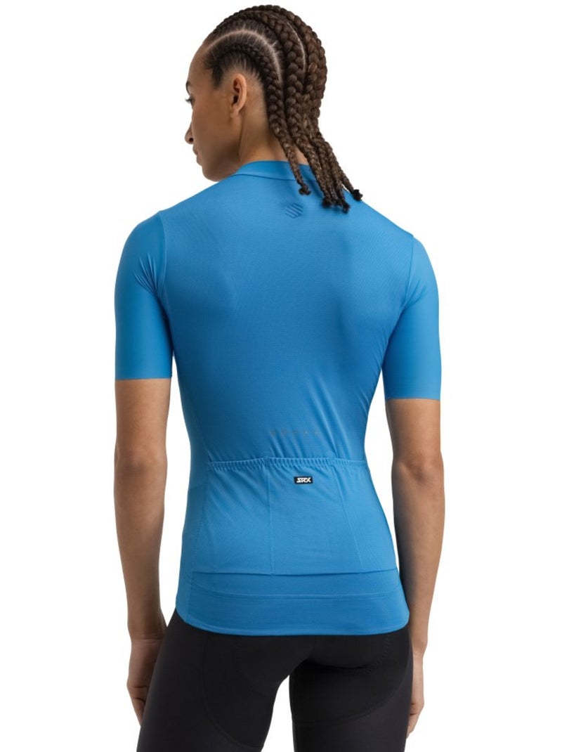 Dames ultralichtgewicht wielershirt Blauw - Kiabi