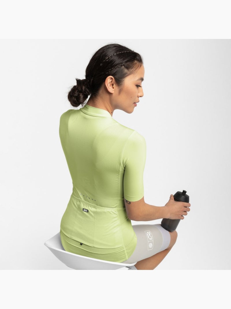 Dames ultralichtgewicht wielershirt Groen - Kiabi