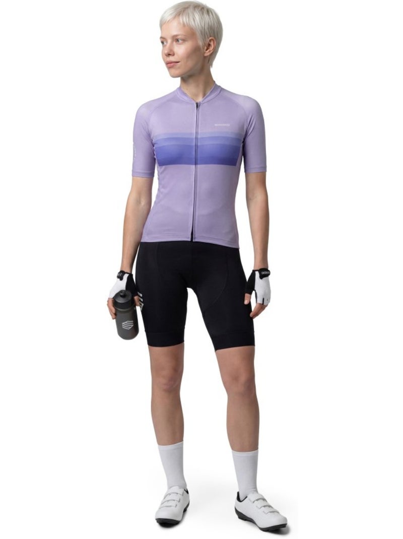 Dames ultralichtgewicht wielershirt Paars - Kiabi
