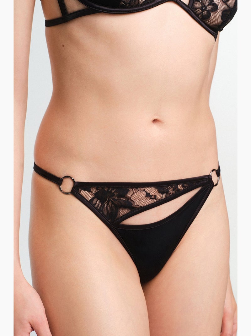 Dames vera string slip penti Zwart - Kiabi