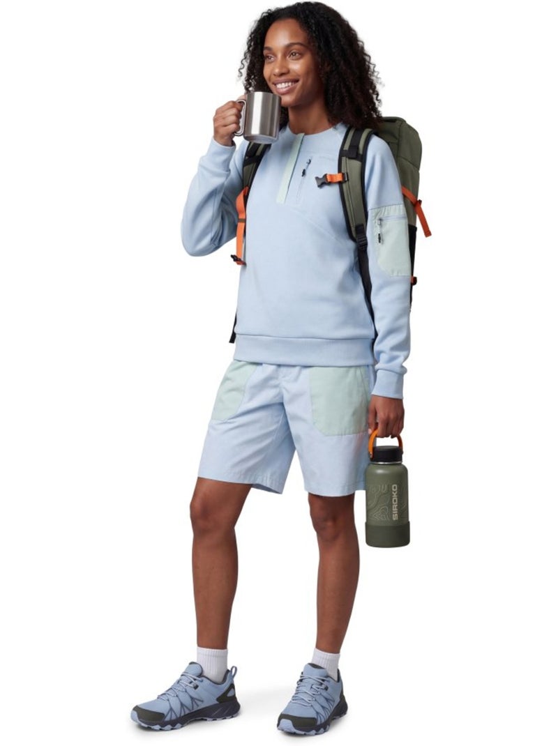 Dames waterafstotende wandelshort Blauw - Kiabi