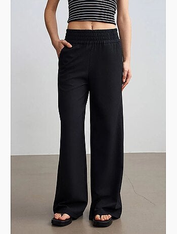 Dames Wide-leg Broek Van Crêpe