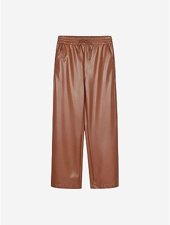 Dames wide-leg broek van imitatieleer dilvin