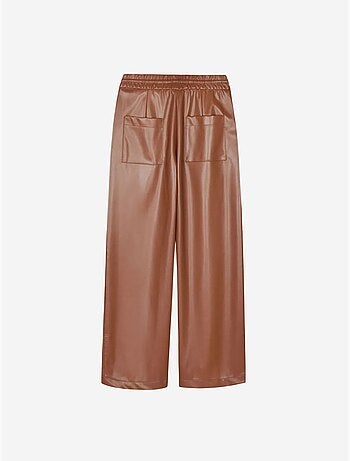 Dames wide-leg broek van imitatieleer dilvin