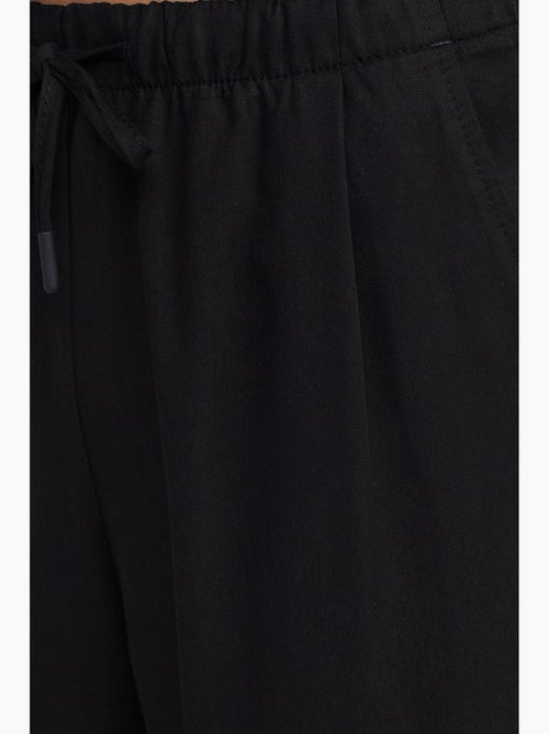 Dames wide-leg broek van tencel met trekkoord dilvin - Kiabi Dames wide-leg broek van tencel met trekkoord dilvin - Kiabi