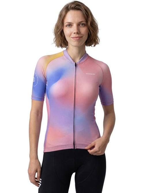 Dames wielershirt korte mouw - Kiabi