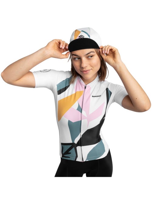 Dames wielershirt korte mouw - Kiabi