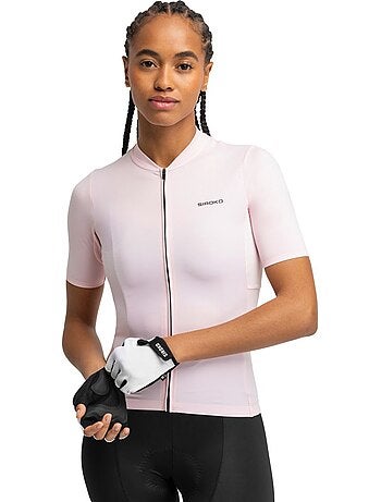 Dames wielershirt met korte mouwen van gerecycled materiaal
