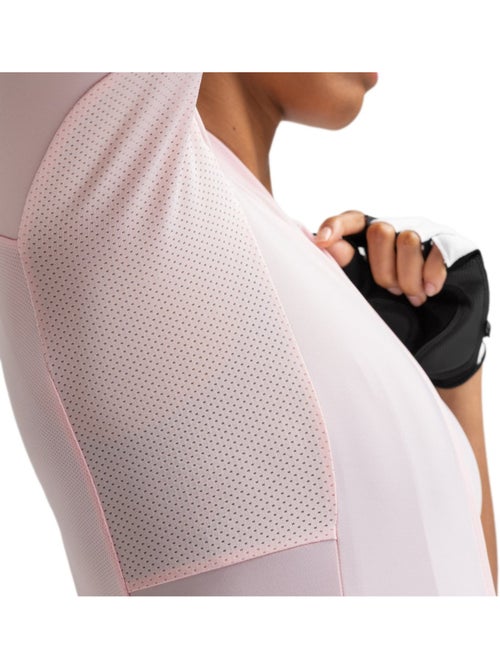 Dames wielershirt met korte mouwen van gerecycled materiaal - Kiabi