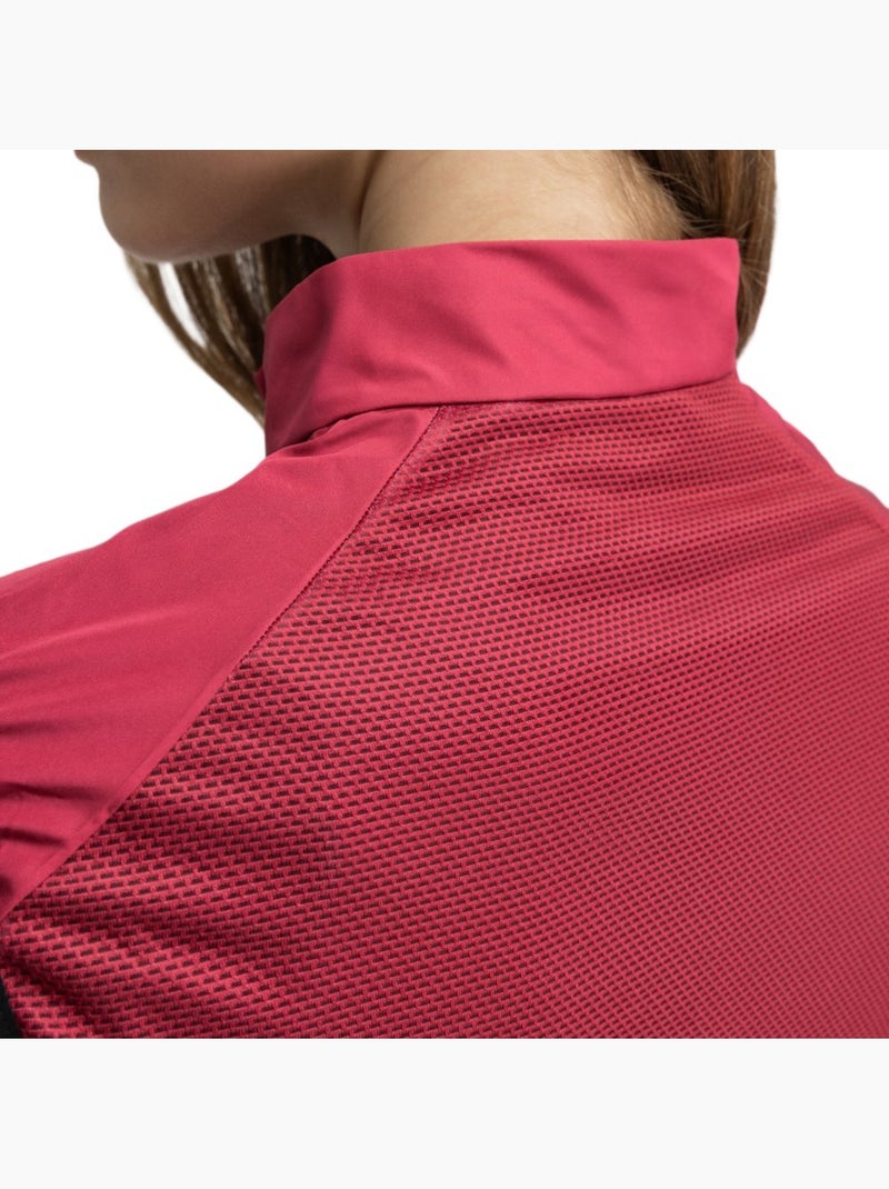 Dames winddicht fietsvest Rood - Kiabi
