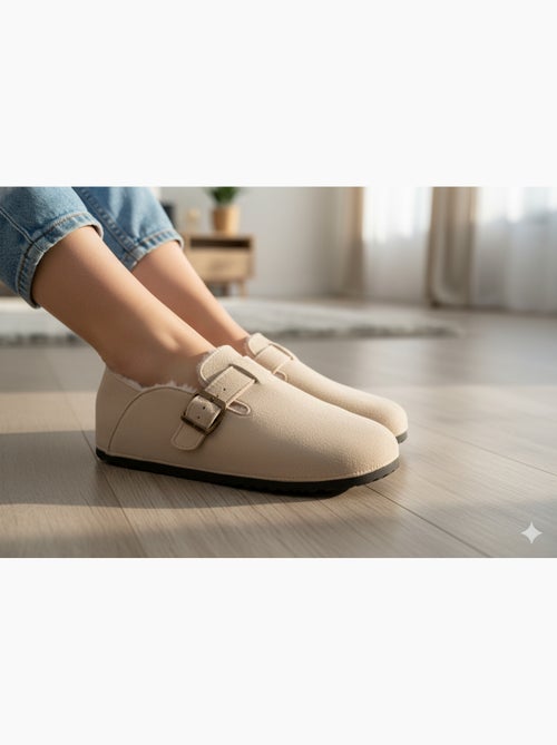 Dames Winterslippers Binnenschoenen Gevoerd MD8845 - Kiabi Dames Winterslippers Binnenschoenen Gevoerd MD8845 - Kiabi
