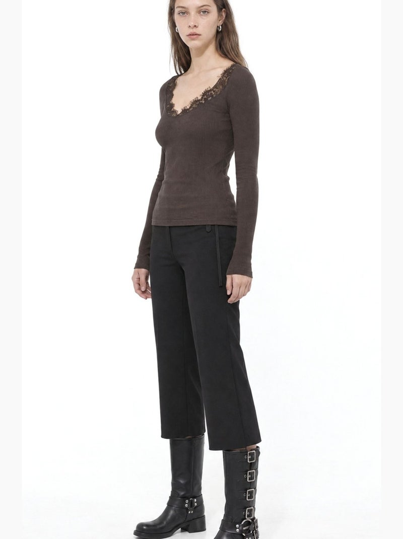 Damesblouse busem Grijs Zwart - Kiabi