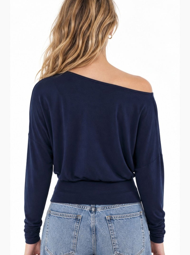 Damesblouse busem Marineblauw - Kiabi