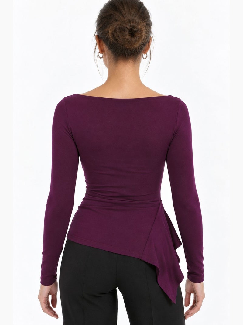 Damesblouse busem Paars - Kiabi