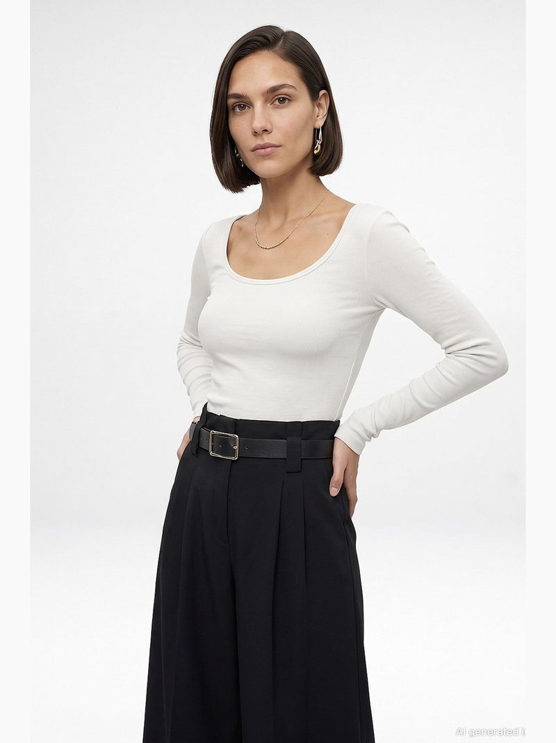 Damesblouse dilvin Gebroken wit - Kiabi