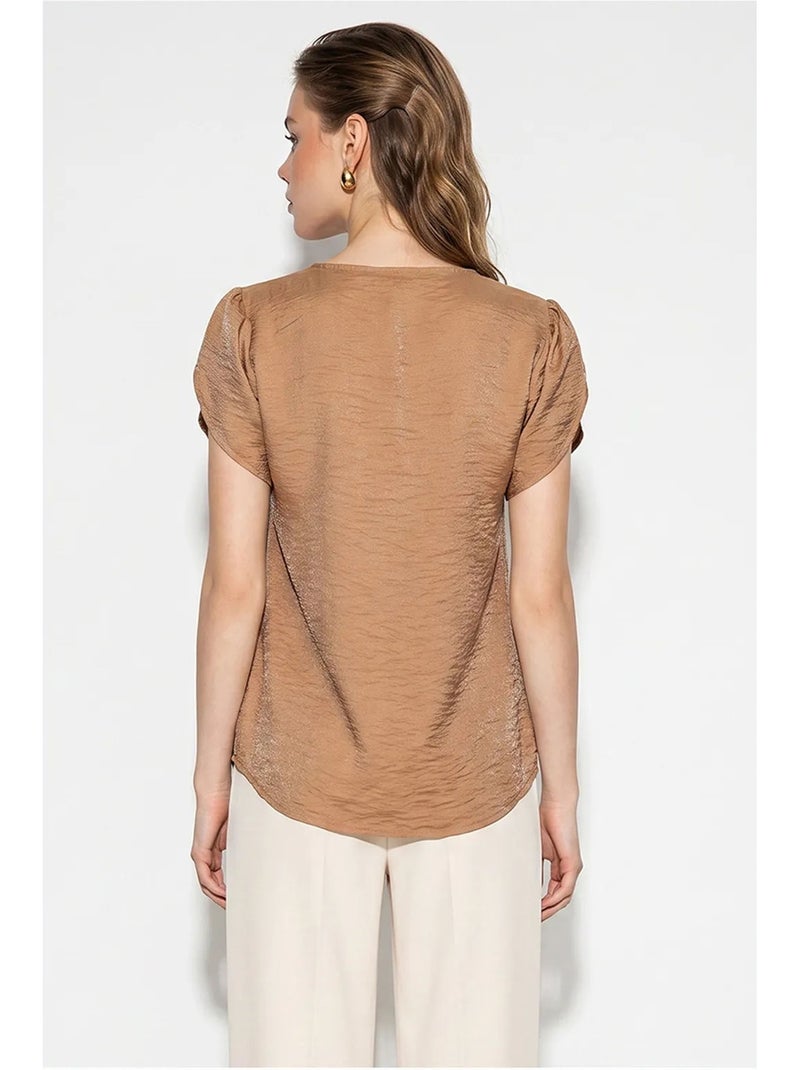 Damesblouse lucci Camel - Kiabi