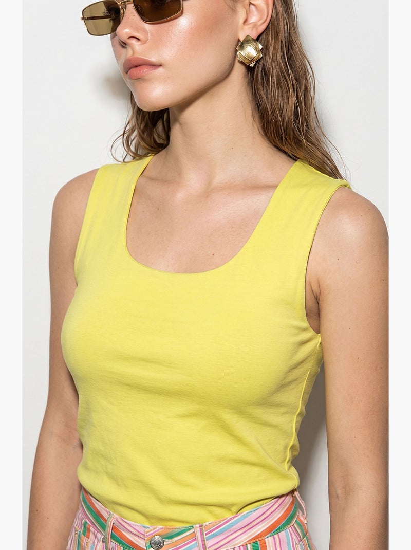 Damesblouse lucci Citroengeel - Kiabi