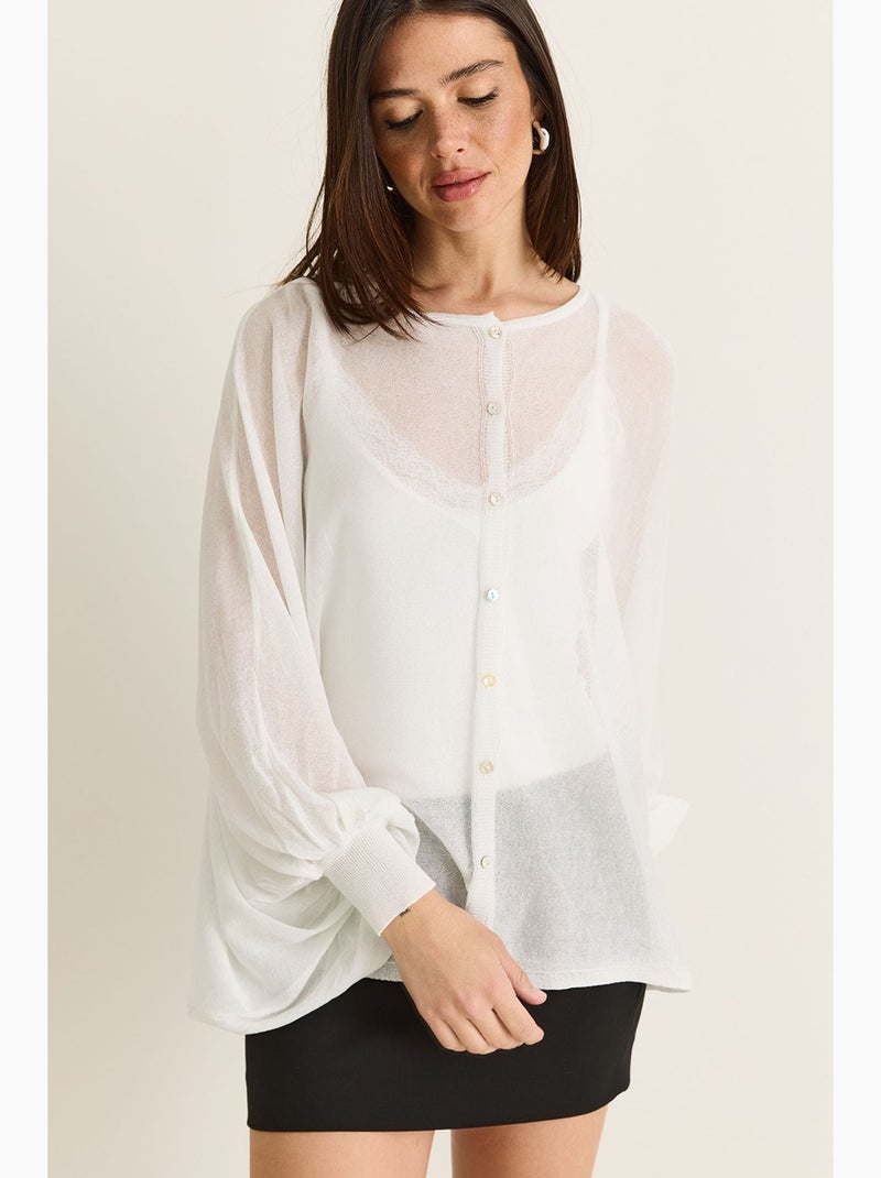 Damesblouse lucci Wit - Kiabi