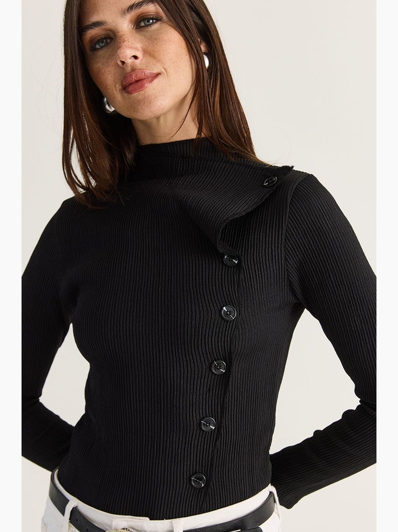 Damesblouse lucci Zwart - Kiabi