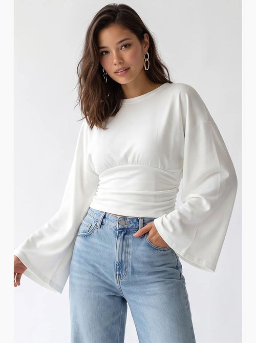 Damesblouse mixray - Kiabi
