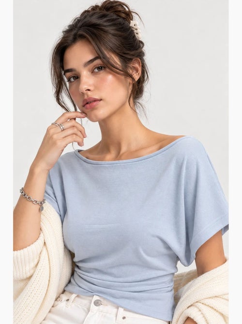 Damesblouse mixray - Kiabi