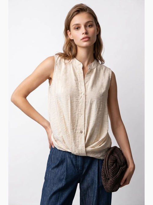 Damesblouse mixray - Kiabi