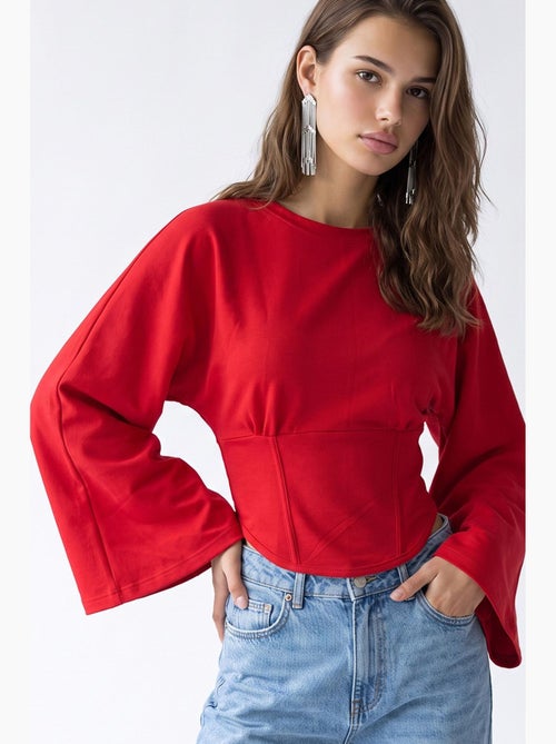 Damesblouse mixray - Kiabi