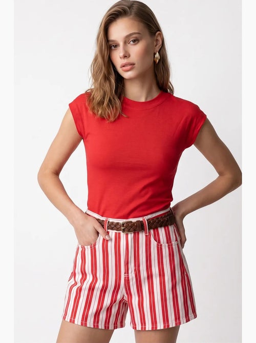 Damesblouse mixray - Kiabi