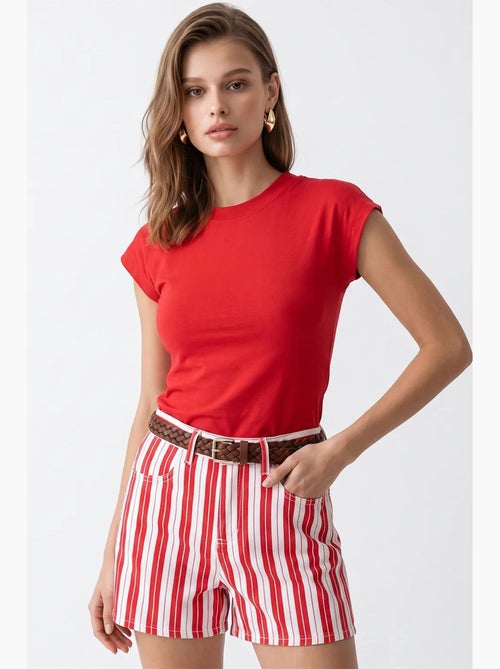 Damesblouse mixray - Kiabi