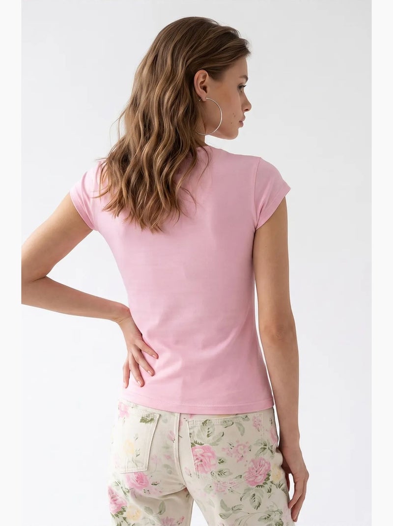 Damesblouse mixray Suikerroze - Kiabi