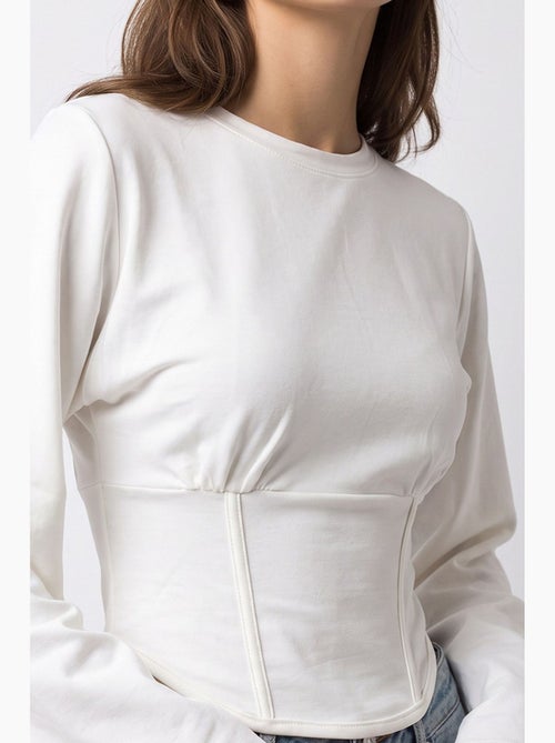 Damesblouse mixray - Kiabi