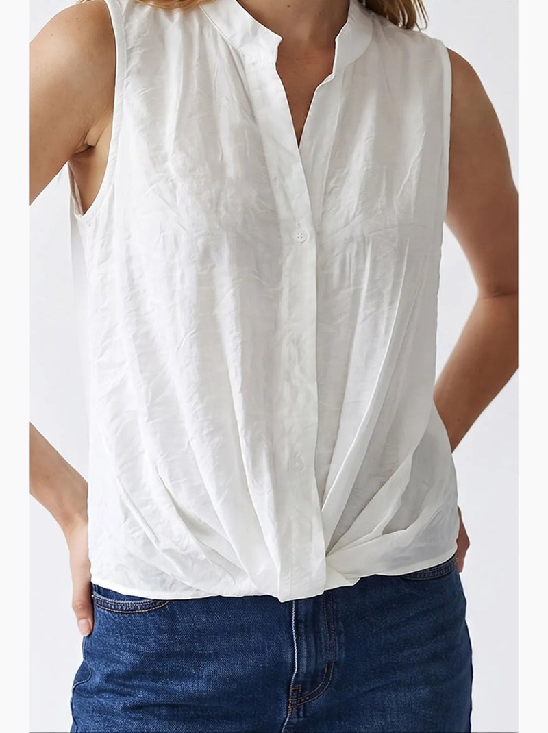 Damesblouse mixray Wit - Kiabi