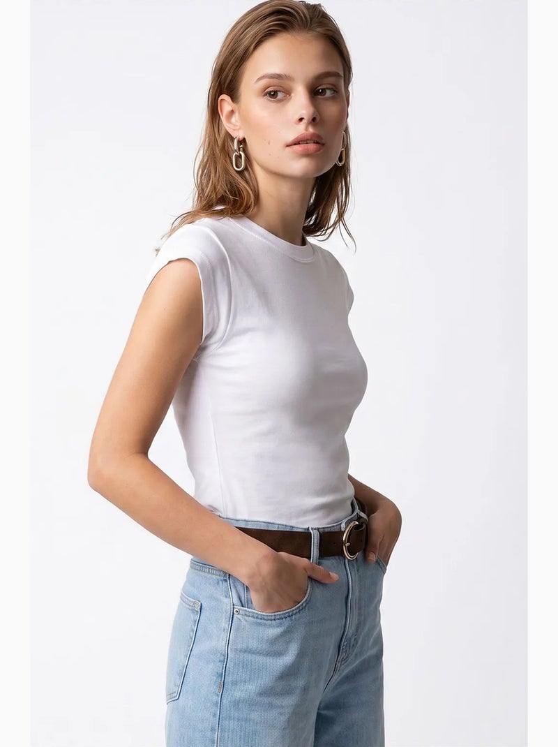 Damesblouse mixray Wit - Kiabi