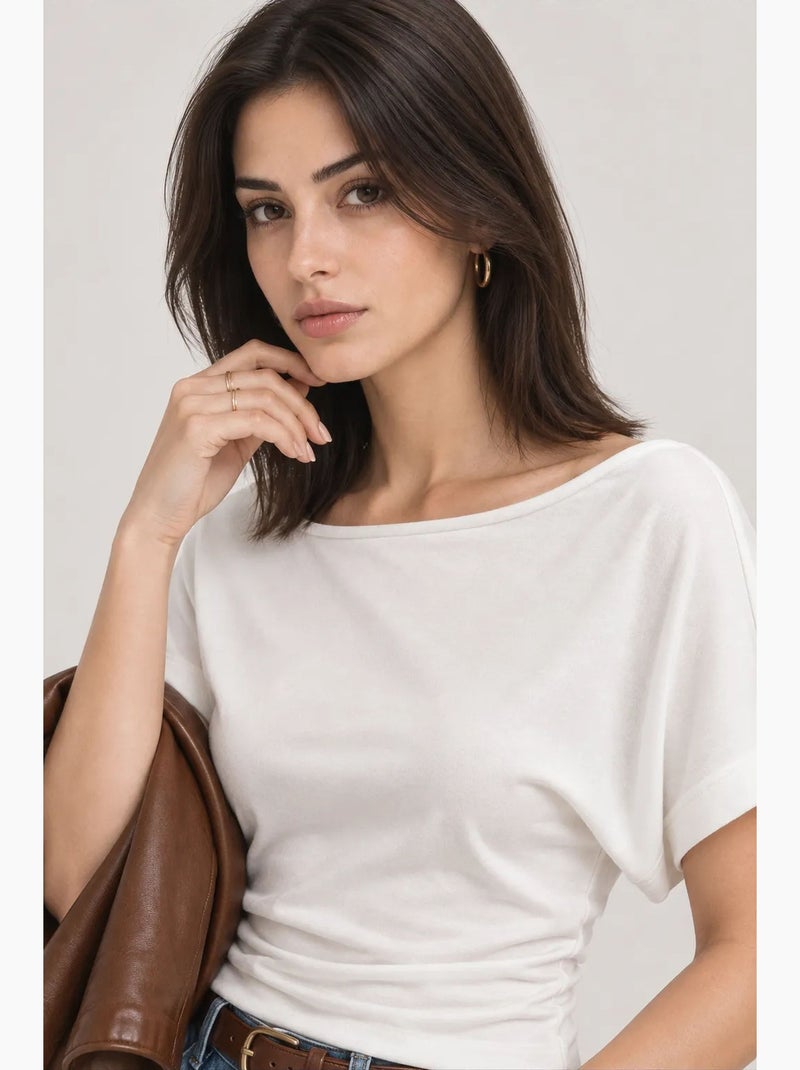 Damesblouse mixray Wit - Kiabi