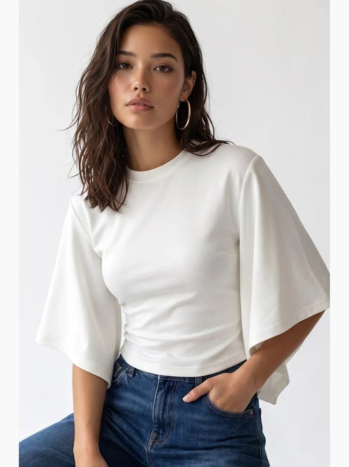 Damesblouse mixray - Kiabi