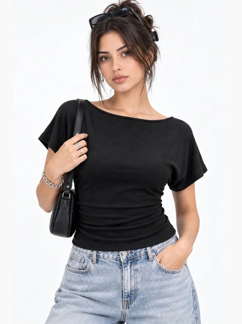 Damesblouse mixray - Kiabi