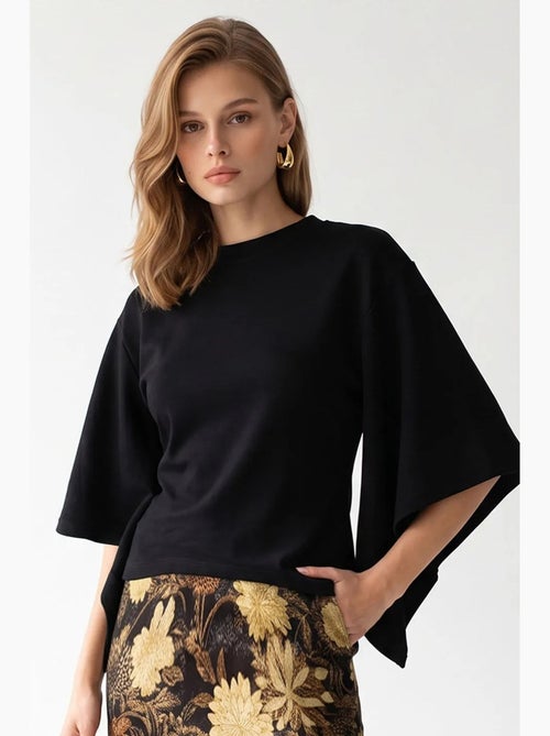 Damesblouse mixray - Kiabi